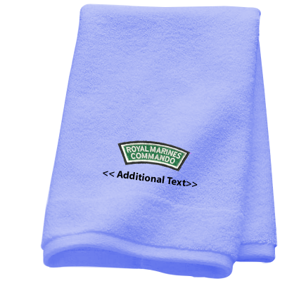 Personalised Royal Marines Commando Military Towels Terry Cotton Towel